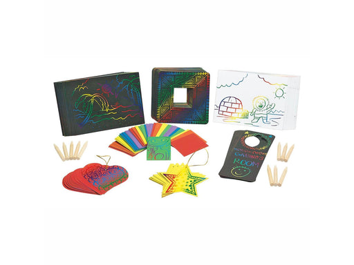 Colorations - Scratch Art with Design Classroom Set 166 pcs.