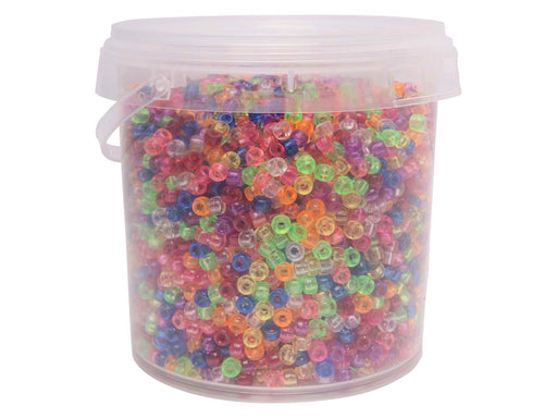 Colorations - Small Pony Beads - Transparent 4 x 6 mm 500 gr.