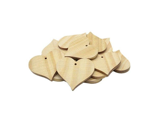 Colorations - Wooden Heart Ornaments Large 20pcs.