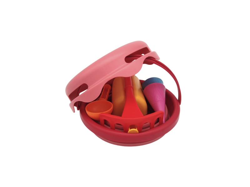 CompactToys 7in1 Sandtoys // Red
