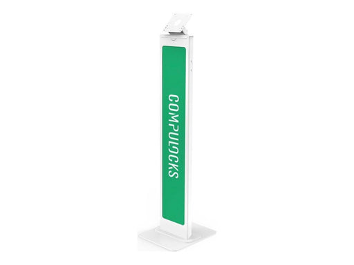 Compulocks BrandMe stand - for tablet enclosure - brandable - white - with Lighting Kit