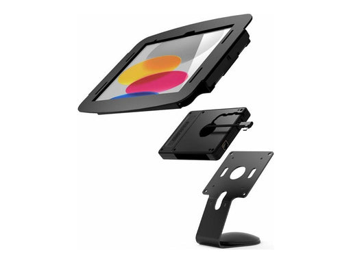 Compulocks iPad 10th-11th (A16) Gen Space Enclosure Core Counter Stand or Wall Mount Plus Hub Black - Max - recommended for