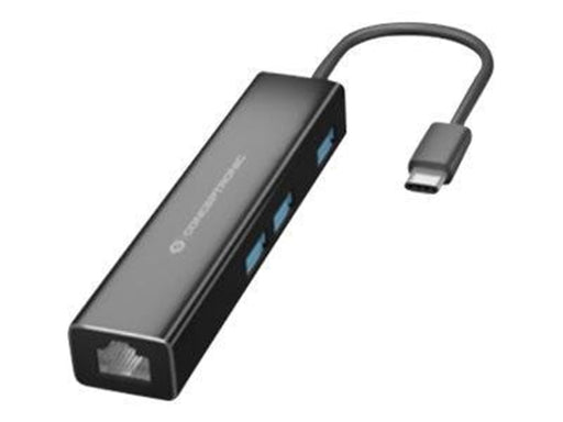 Conceptronic DONN07B - hub - 3 ports USB-Hubs - 3 - Schwarz