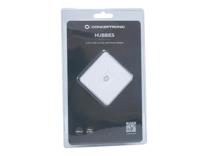 Conceptronic HUBBIES03W - Version 1 - hub - 4 ports USB-Hubs - USB 3.2 - 4 - Weiß