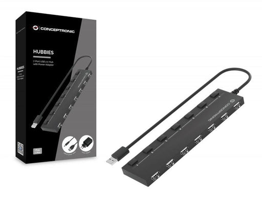 Conceptronic HUBBIES08BP - hub USB-Hubs
