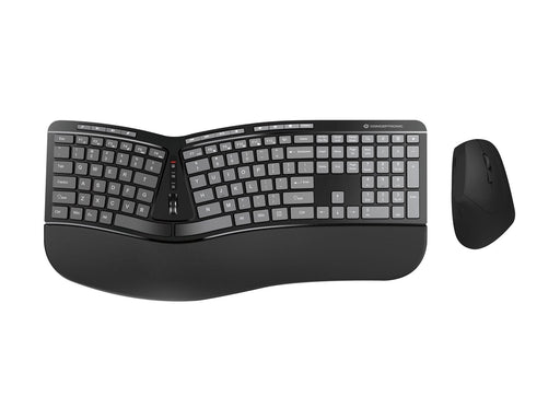 Conceptronic ORAZIO02US ERGO - Tastatur & Maus Set - Universal - Schwarz