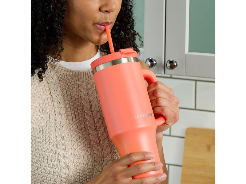 Contigo  Streeterville Tumbler with handle Coral - 1200ml