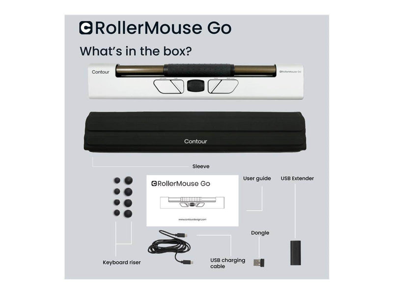 Contour Design RollerMouse Go + RollerMouse Go Dock mouse - Zentrales Zeigegerät ()