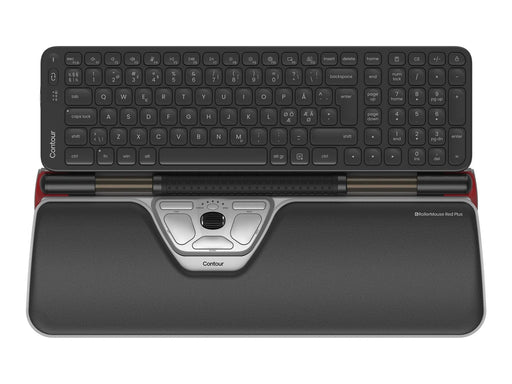 Contour RollerMouse Red Plus & Balance Mid-Size Keyboard Combo Wireless PN Layout - Tastatur & Maus Set - Nordic ISO
