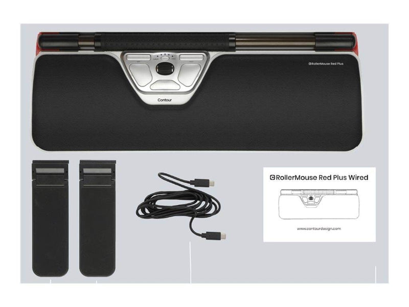 Contour RollerMouse Red Plus - Zentrales Zeigegerät (Silber)