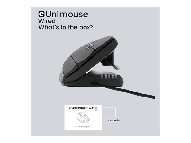 Contour Unimouse - vertical mouse - USB - Vertical mouse (Schwarz)