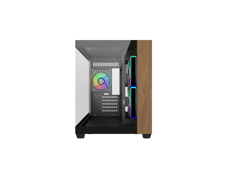 Cooler Master Elite 481 Wood - Gehäuse - Tower - Schwarz
