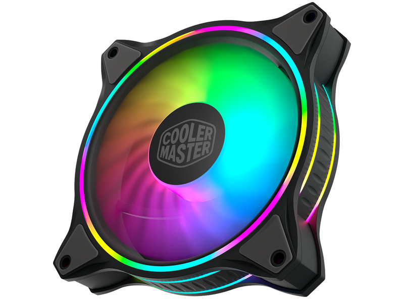 Cooler Master MasterFan MF120 HALO - Gehäuselüfter - 120mm - Schwarz mit RGB LED - 30 dBA