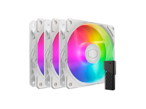 Cooler Master SickleFlow Edge 120 ARGB WE 3-in-1 Fan - 120mm - Weiß mit RGB LED