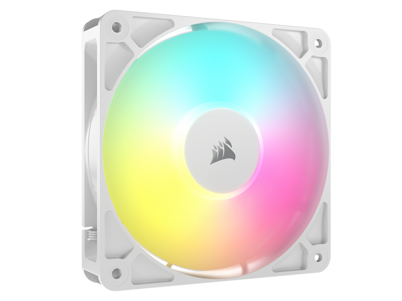 Corsair RS120 ARGB 3-pack - Gehäuselüfter - 120mm - Weiß mit RGB LED - 36 dBA
