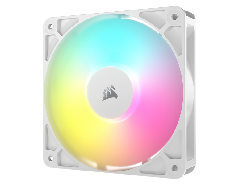 Corsair RS120 ARGB 3-pack - Gehäuselüfter - 120mm - Weiß mit RGB LED - 36 dBA