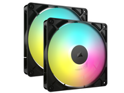 Corsair RS140 ARGB 2-pack - Gehäuselüfter - 140mm - Schwarz mit RGB LED - 36 dBA