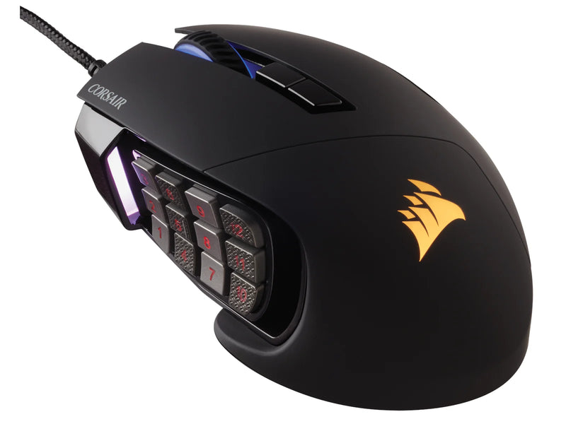 Corsair SCIMITAR RGB ELITE MMO - Black - Gaming Maus (Schwarz mit RGB)