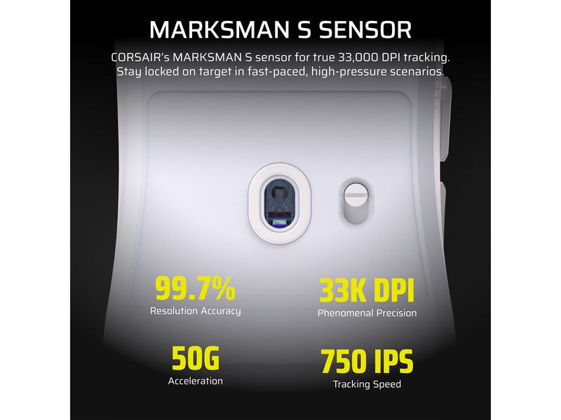 Corsair Sabre V2 Pro Ultralight Wireless - Gaming Maus (Weiß)