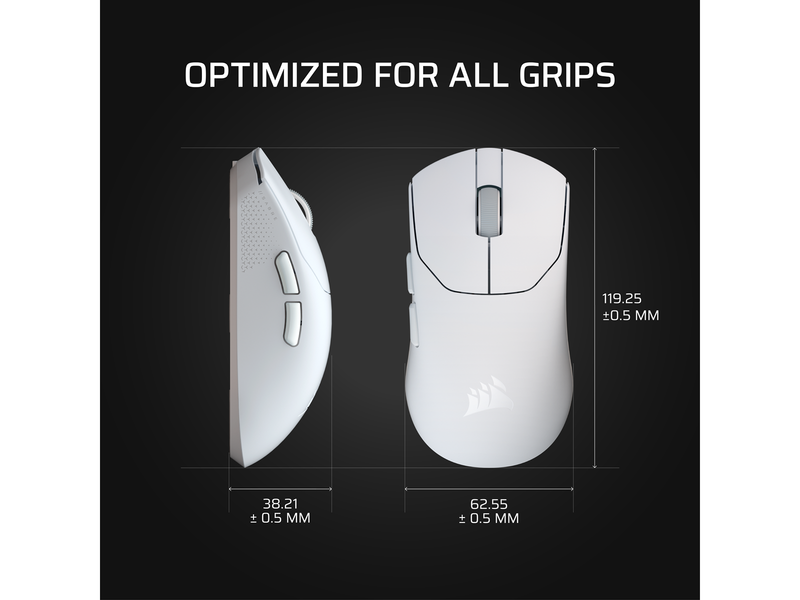 Corsair Sabre V2 Pro Ultralight Wireless - Gaming Maus (Weiß)