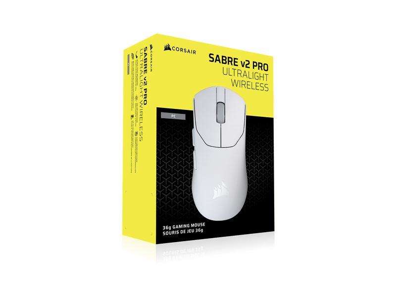 Corsair Sabre V2 Pro Ultralight Wireless - Gaming Maus (Weiß)