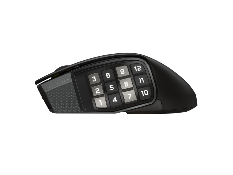 Corsair Scimitar Elite Wireless SE MMO - Gun metal - Gaming Maus (Schwarz)
