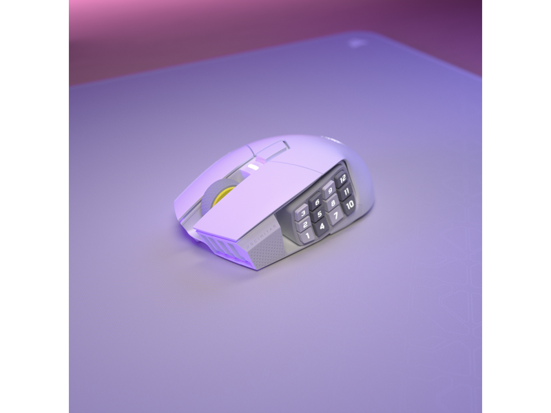 Corsair Scimitar Elite Wireless SE MMO - White - Gaming Maus (Weiß)