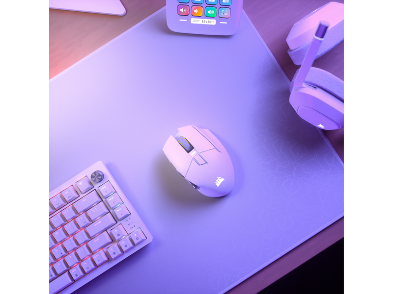 Corsair Scimitar Elite Wireless SE MMO - White - Gaming Maus (Weiß)