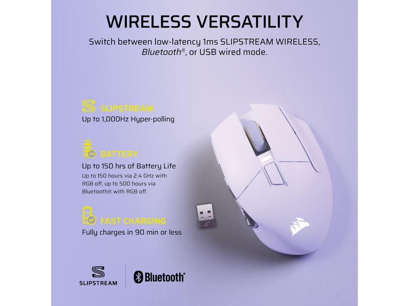 Corsair Scimitar Elite Wireless SE MMO - White - Gaming Maus (Weiß)