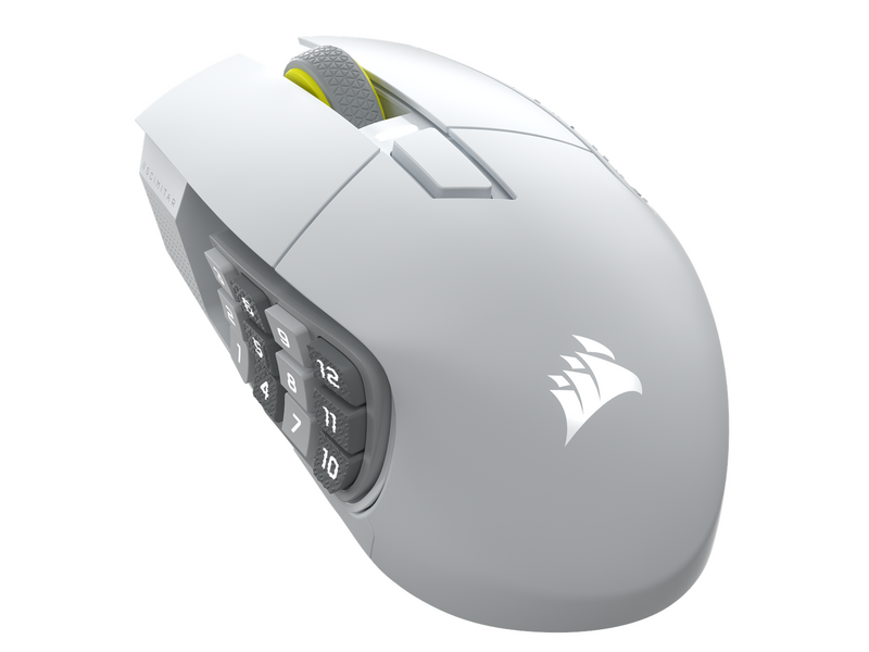Corsair Scimitar Elite Wireless SE MMO - White - Gaming Maus (Weiß)