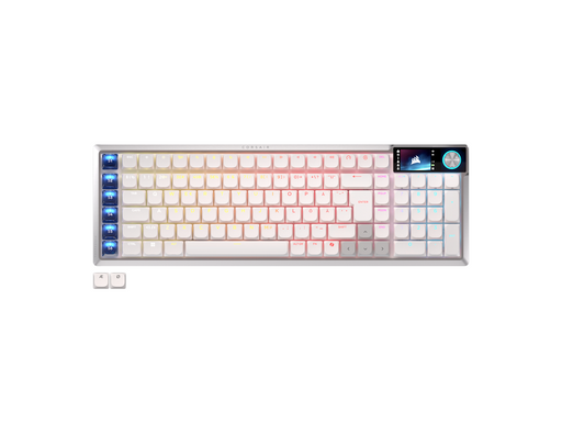 Corsair VANGUARD AIR 99 WIRELESS - Gaming Tastatur - Full-Size - Nordic ISO - Weiss