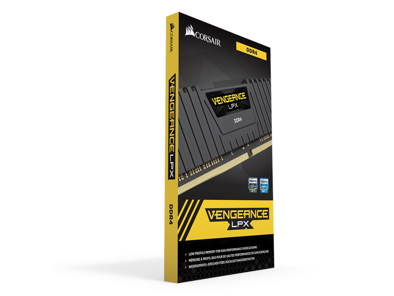 Corsair Vengeance LPX DDR4-2133 - 16GB - CL13 - Dual Channel (2 pcs) - Intel XMP - Schwarz