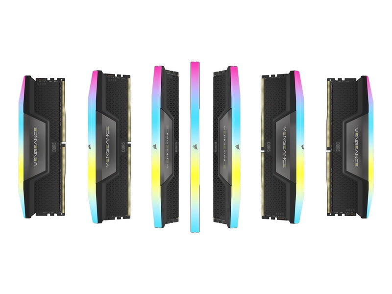 Corsair Vengeance RGB DDR5-5200 - 48GB - CL38 - Dual Channel (2 pcs) - Intel XMP - Schwarz mit RGB