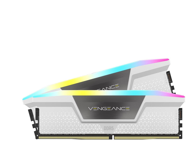 Corsair Vengeance RGB DDR5-6000 - 32GB - CL30 - Dual Channel (2 pcs) - Intel XMP - Weiß mit RGB