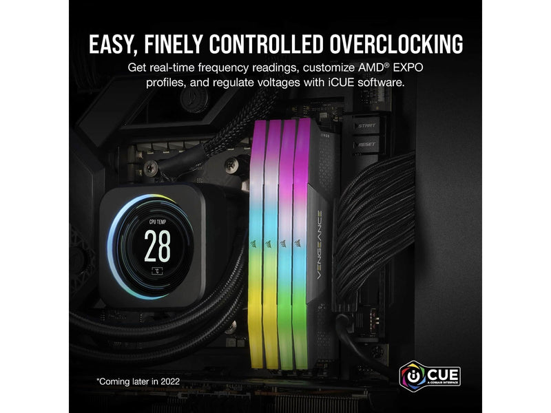 Corsair Vengeance RGB DDR5-6400 - 32GB - CL36 - Dual Channel (2 pcs) - AMD EXPO & Intel XMP - Weiß mit RGB