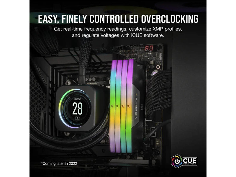 Corsair Vengeance RGB DDR5-6400 - 32GB - CL36 - Dual Channel (2 pcs) - Intel XMP - Schwarz mit RGB