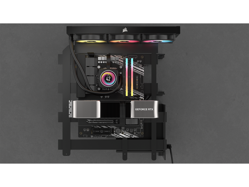 Corsair Vengeance RGB DDR5-8000 - 48GB - CUDIMM für Intel - CL38 - Dual Channel (2 pcs) - Intel XMP - Silber mit RGB
