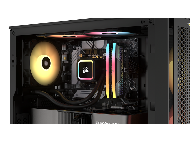 Corsair Vengeance RGB DDR5-8000 - 48GB - CUDIMM für Intel - CL38 - Dual Channel (2 pcs) - Intel XMP - Silber mit RGB