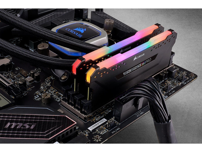 Corsair Vengeance RGB PRO DDR4-3200 - 32GB - CL16 - Dual Channel (2 pcs) - Intel XMP - Schwarz mit RGB