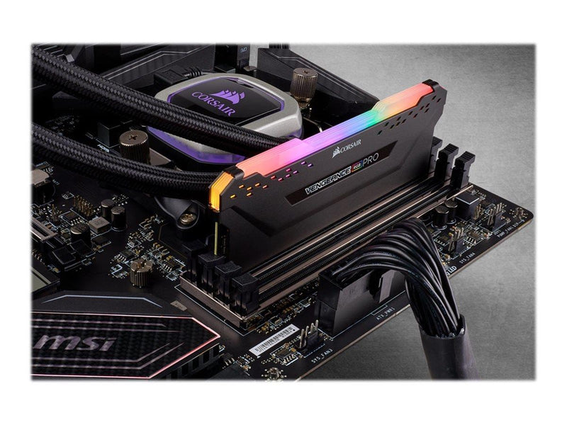 Corsair Vengeance RGB PRO DDR4-3200 - 8GB - CL16 - Single Channel (1 pcs) - Intel XMP - Schwarz mit RGB