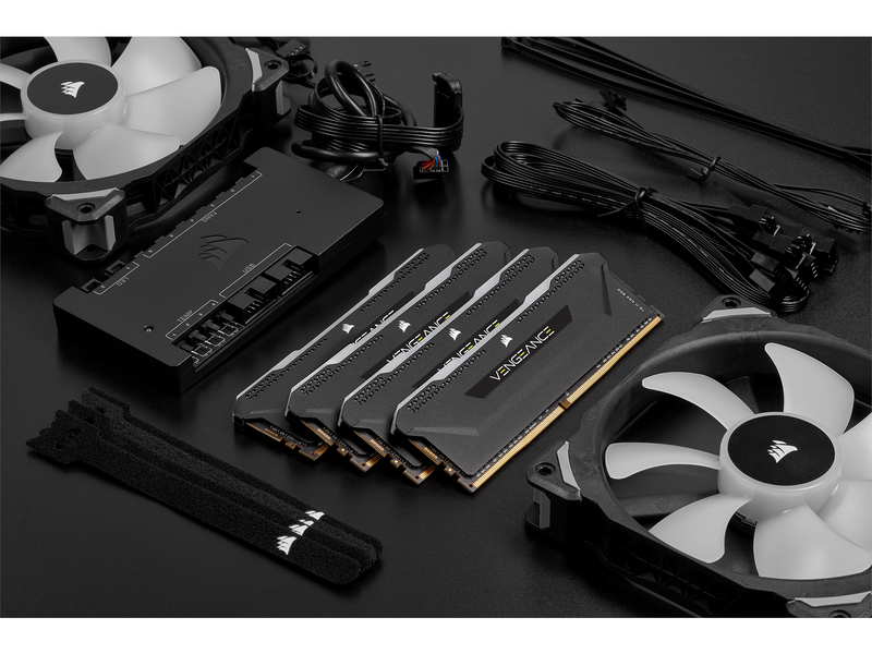 Corsair Vengeance RGB PRO SL DDR4-3200 - 16GB - CL16 - Dual Channel (2 pcs) - AMD Optimized - Schwarz mit RGB