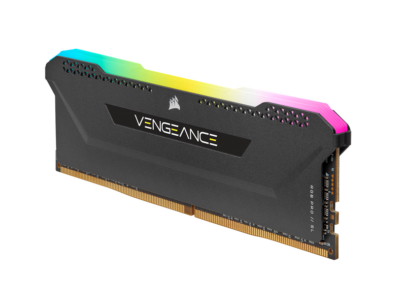 Corsair Vengeance RGB PRO SL DDR4-3200 - 16GB - CL16 - Dual Channel (2 pcs) - AMD Optimized - Schwarz mit RGB