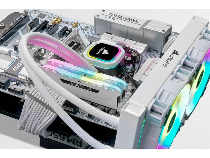 Corsair Vengeance RGB PRO SL DDR4-3200 - 32GB - CL16 - Dual Channel (2 pcs) - Intel XMP - Weiß mit RGB