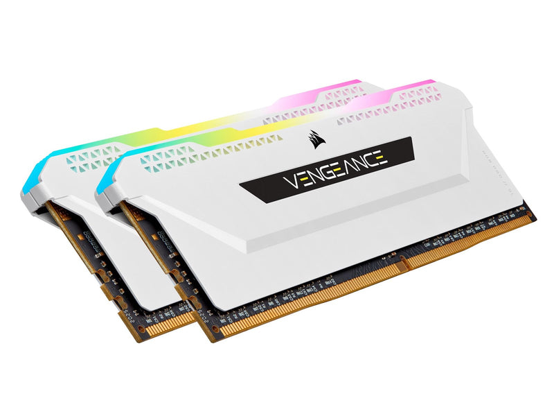 Corsair Vengeance RGB PRO SL DDR4-3200 - 32GB - CL16 - Dual Channel (2 pcs) - Intel XMP - Weiß mit RGB