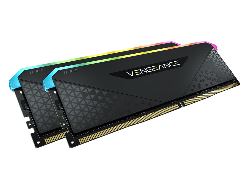 Corsair Vengeance RGB RS DDR4-3200 - 16GB - CL16 - Dual Channel (2 pcs) - AMD Optimized - Schwarz mit RGB