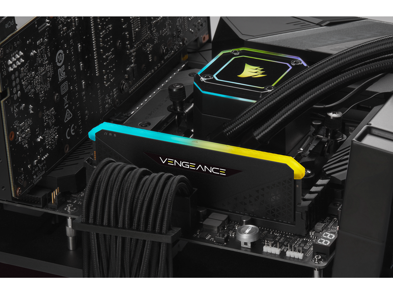 Corsair Vengeance RGB RS DDR4-3200 - 16GB - CL16 - Single Channel (1 pcs) - AMD Optimized - Schwarz mit RGB