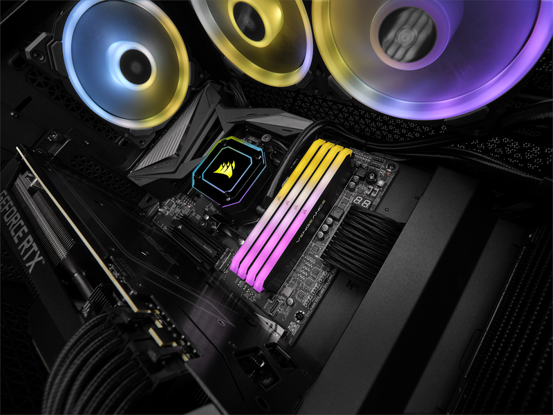 Corsair Vengeance RGB RS DDR4-3200 - 32GB - CL16 - Dual Channel (2 pcs) - AMD Optimized - Schwarz mit RGB