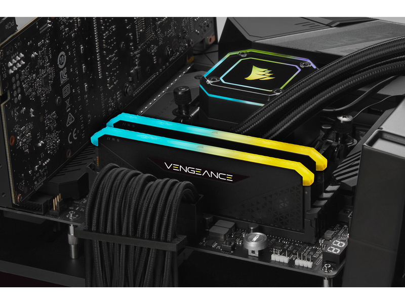 Corsair Vengeance RGB RS DDR4-3200 - 32GB - CL16 - Dual Channel (2 pcs) - AMD Optimized - Schwarz mit RGB