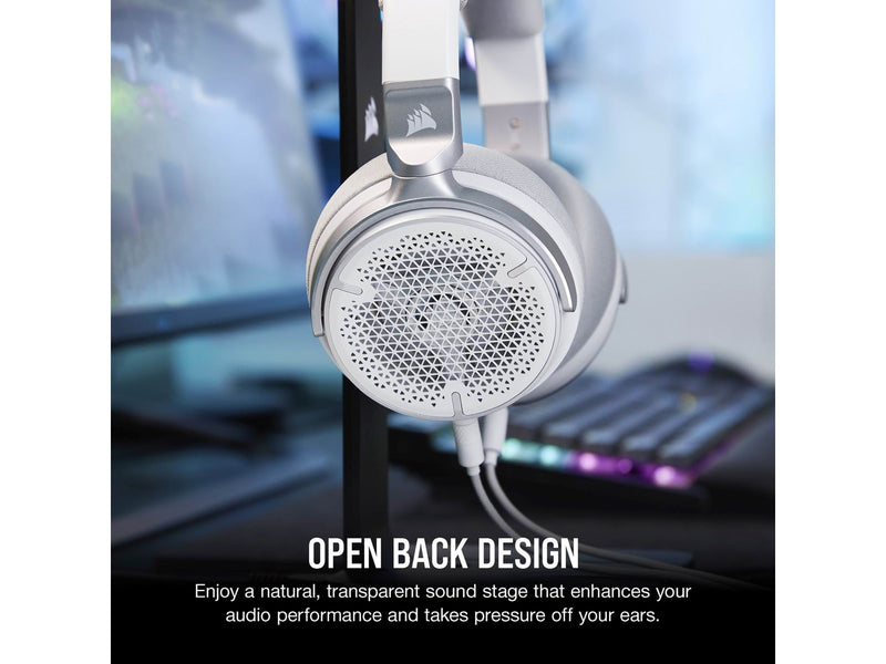 Corsair Virtuoso Pro - Wired Open Back Streaming/Gaming Headset - White