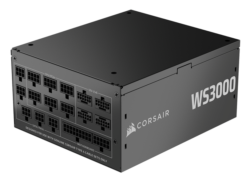 Corsair WS3000 Netzteile - 3000 Watt - 140 mm - ATX 3.1 - 80 Plus Platinium